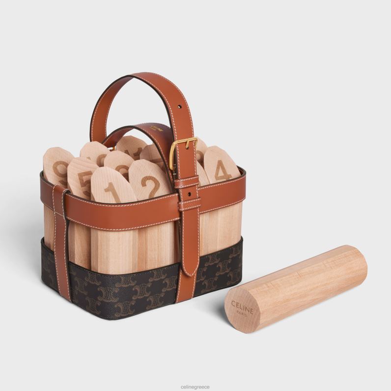 φινίρισμα καρίνας σε καμβά triomphe & δέρμα μοσχαριού άνδρες CELINE 640PT1686 αξεσουάρ βυρσοδέψω