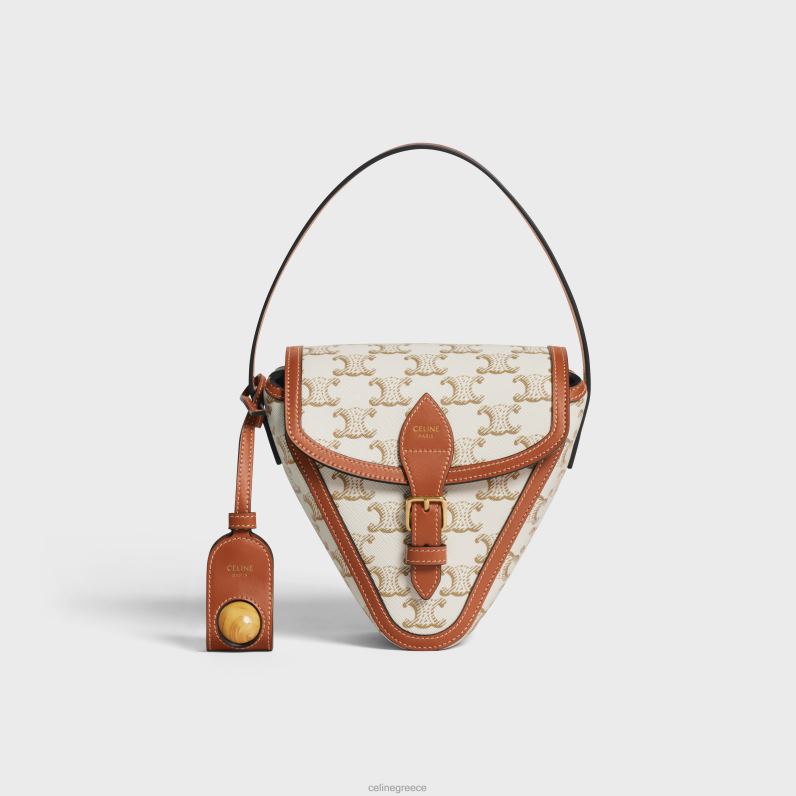 triomphe petanque παιχνίδι σε καμβά triomphe & δέρμα μοσχαριού άνδρες CELINE 640PT1682 αξεσουάρ άσπρο