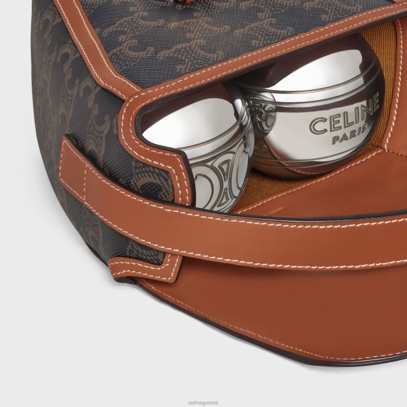 triomphe petanque παιχνίδι σε καμβά triomphe & δέρμα μοσχαριού άνδρες CELINE 640PT1683 αξεσουάρ βυρσοδέψω