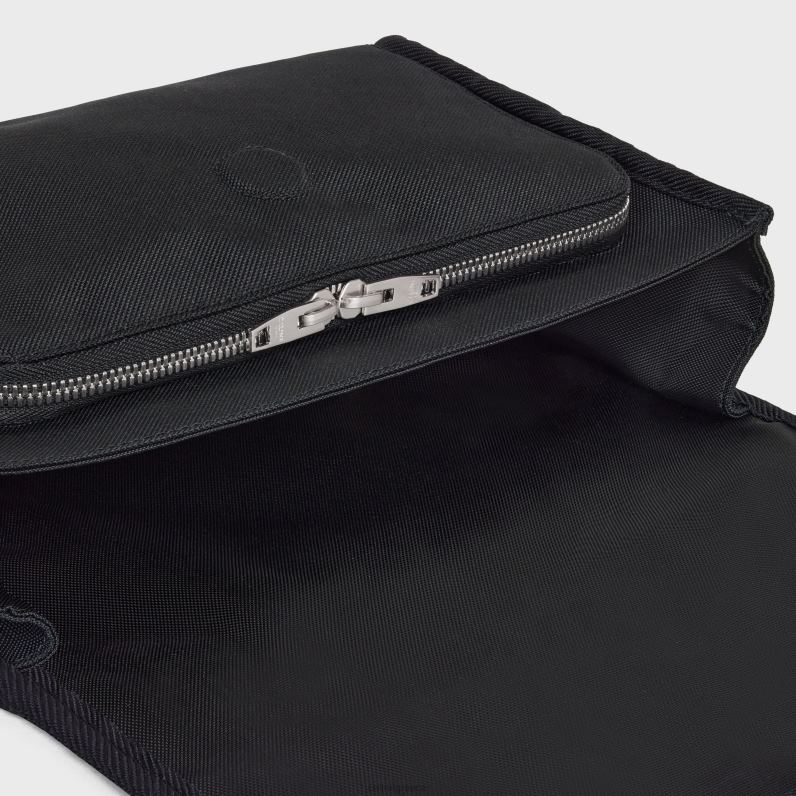 μικρός αγγελιοφόρος πεζοπορία σε νάιλον με εκτύπωση άνδρες CELINE 640PT2102 αξεσουάρ μαύρος