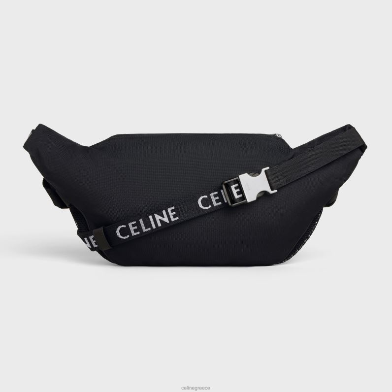 belt bag trekking σε νάιλον με στάμπα άνδρες CELINE 640PT2107 αξεσουάρ μαύρος