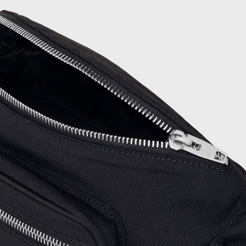 belt bag trekking σε νάιλον με στάμπα άνδρες CELINE 640PT2107 αξεσουάρ μαύρος