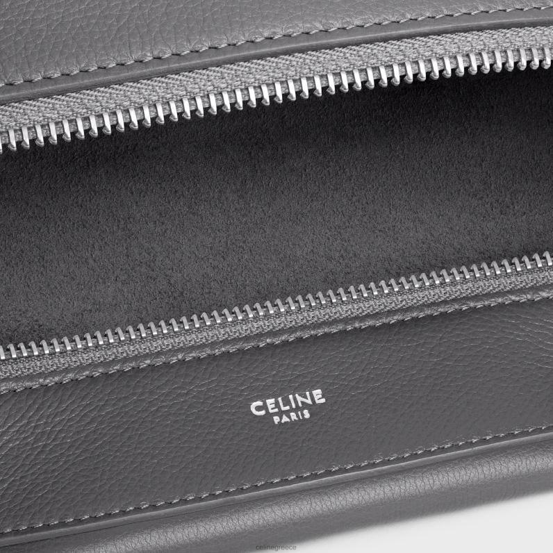 μεγάλο λουράκι romy σε ελαστικό δέρμα μοσχαριού άνδρες CELINE 640PT2077 αξεσουάρ γκρί