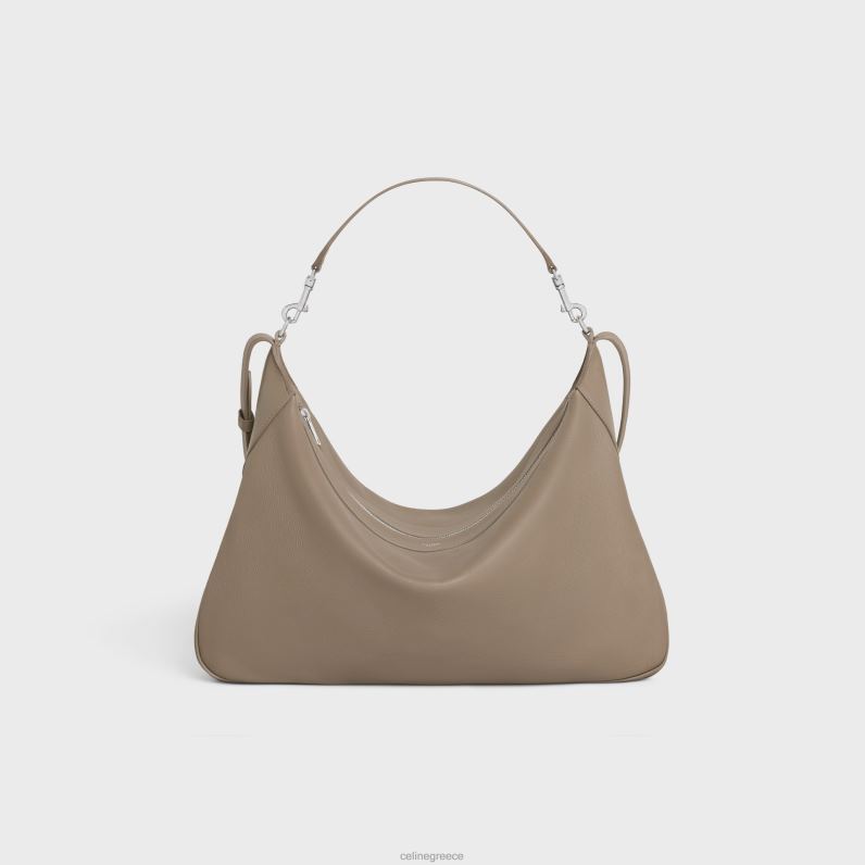 μεγάλο λουράκι romy σε ελαστικό δέρμα μοσχαριού άνδρες CELINE 640PT2104 αξεσουάρ καπνιστό γκρι