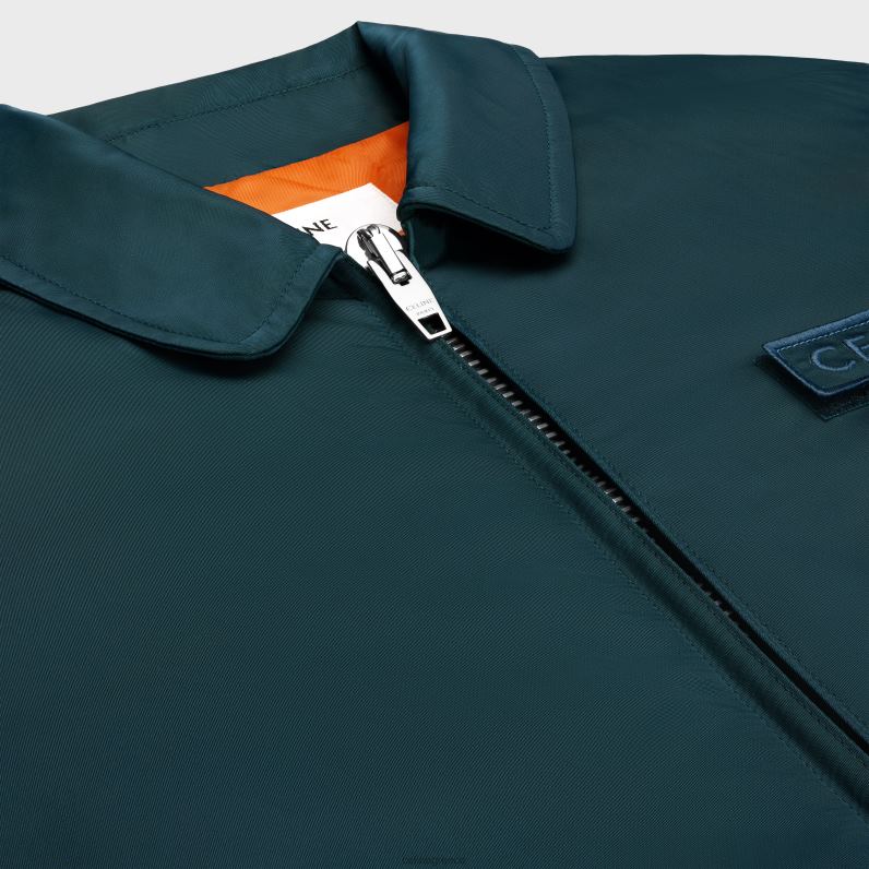 Bomber jacket σε νάιλον άνδρες CELINE 640PT1778 ενδύματα μπλε βενζίνης