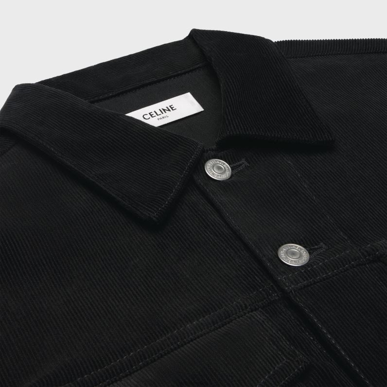 σακάκι φορτηγού σε κοτλέ άνδρες CELINE 640PT1784 ενδύματα la πλύσιμο