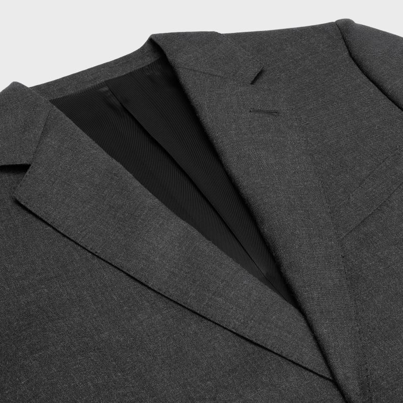 κλασικό σακάκι από ελαφρύ μαλλί άνδρες CELINE 640PT1871 ενδύματα ανθρακίτης