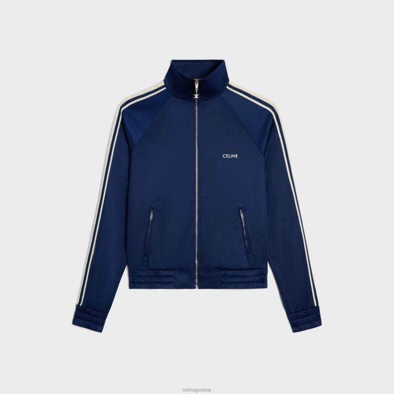 σακάκι αθλητικής φόρμας σε vintage διπλή φανέλα άνδρες CELINE 640PT1808 ενδύματα navy/off white