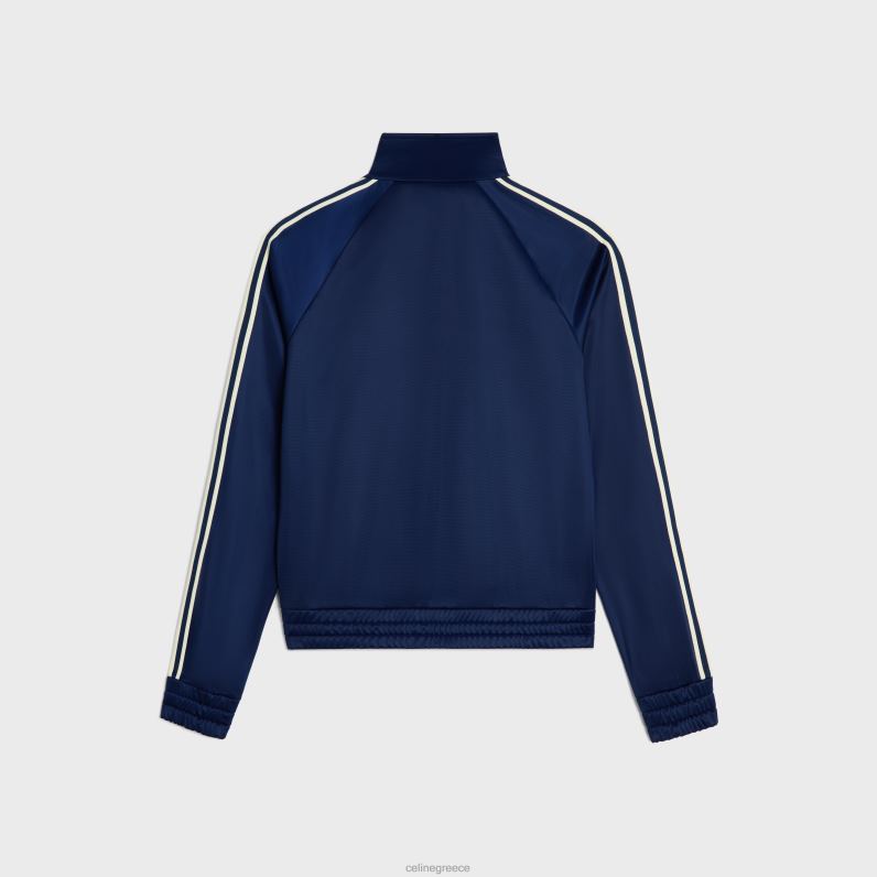 σακάκι αθλητικής φόρμας σε vintage διπλή φανέλα άνδρες CELINE 640PT1808 ενδύματα navy/off white
