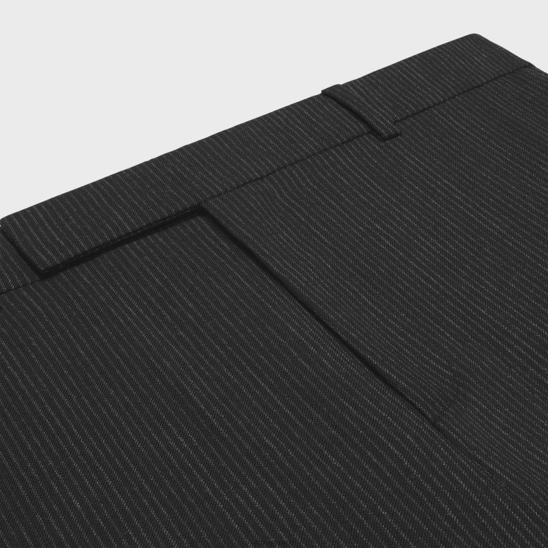 κλασικό παντελόνι σε ριγέ μαλλί άνδρες CELINE 640PT1903 ενδύματα μαύρο άσπρο