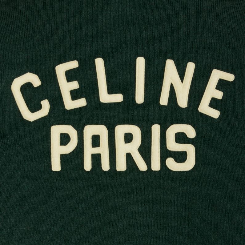 ζακέτα paris σε μαλλί άνδρες CELINE 640PT1793 ενδύματα δάσος