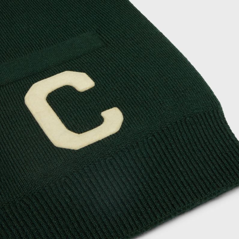 ζακέτα paris σε μαλλί άνδρες CELINE 640PT1793 ενδύματα δάσος