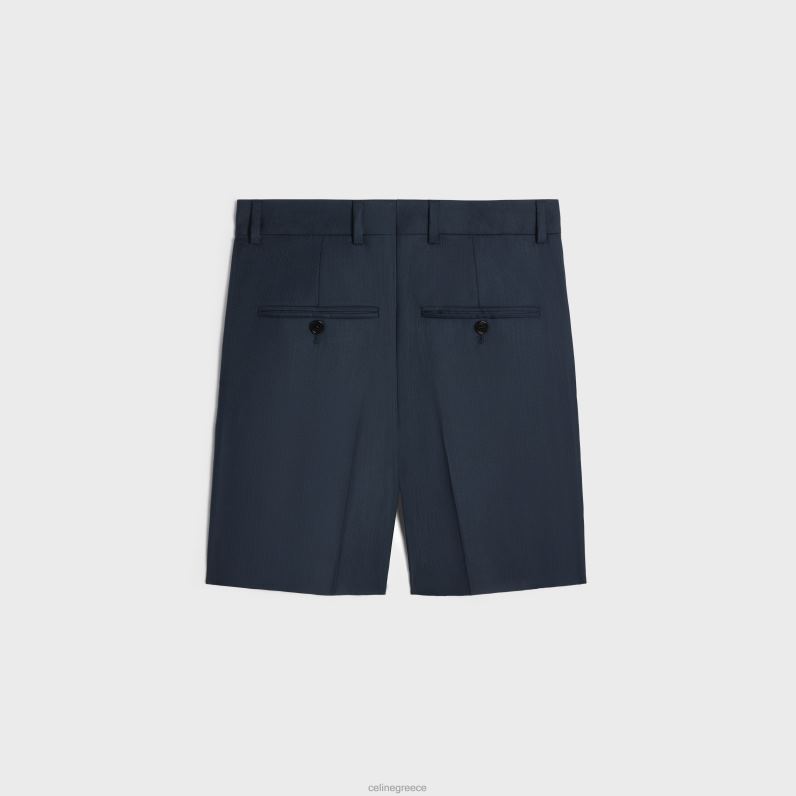 σορτς σε ριγέ μαλλί γυναίκες CELINE 640PT589 ενδύματα σκοτεινό ναυτικό