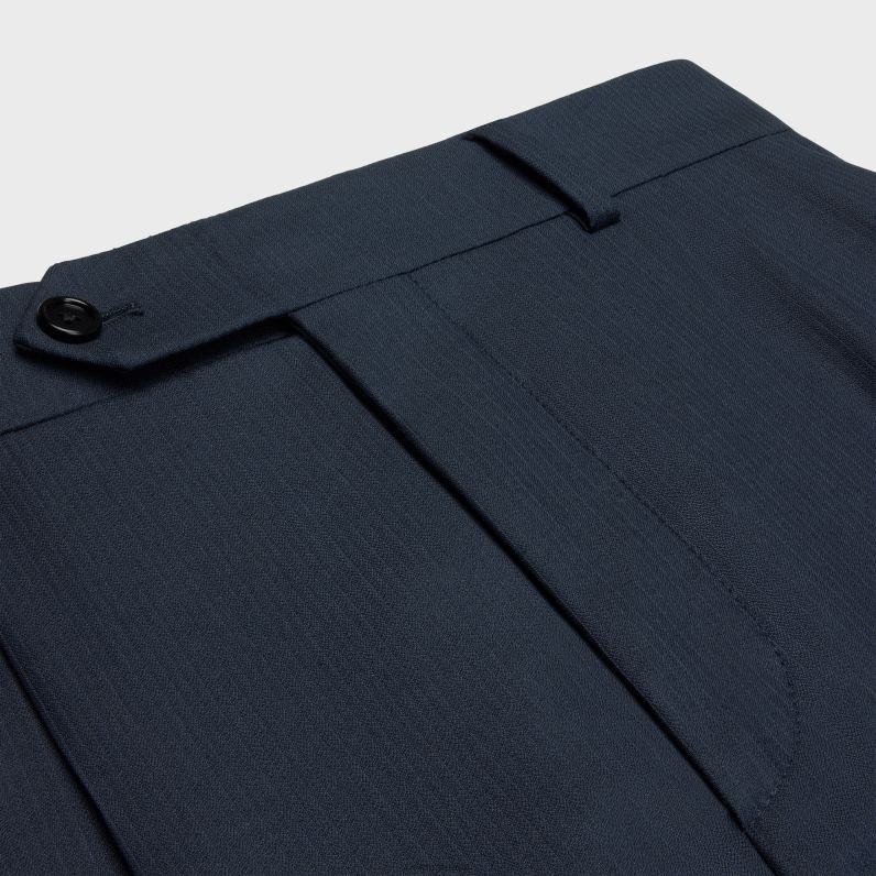 σορτς σε ριγέ μαλλί γυναίκες CELINE 640PT589 ενδύματα σκοτεινό ναυτικό