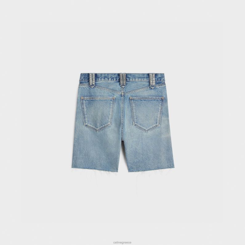 Wesley σορτς με καρφιά σε τζιν άνδρες CELINE 640PT2009 ενδύματα πλύσιμο ζούμα