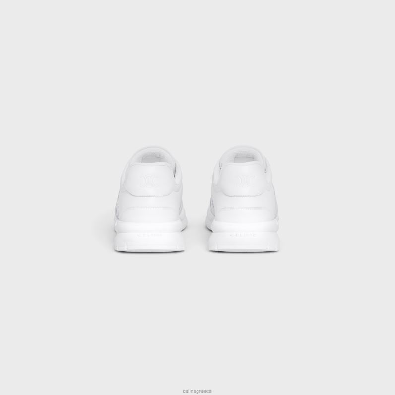 runner cr-01 χαμηλό sneaker με κορδόνια από δέρμα μοσχαριού άνδρες CELINE 640PT2030 είδη υπόδησης οπτικό λευκό