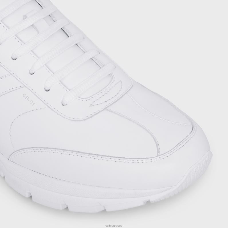 runner cr-01 χαμηλό sneaker με κορδόνια από δέρμα μοσχαριού άνδρες CELINE 640PT2030 είδη υπόδησης οπτικό λευκό